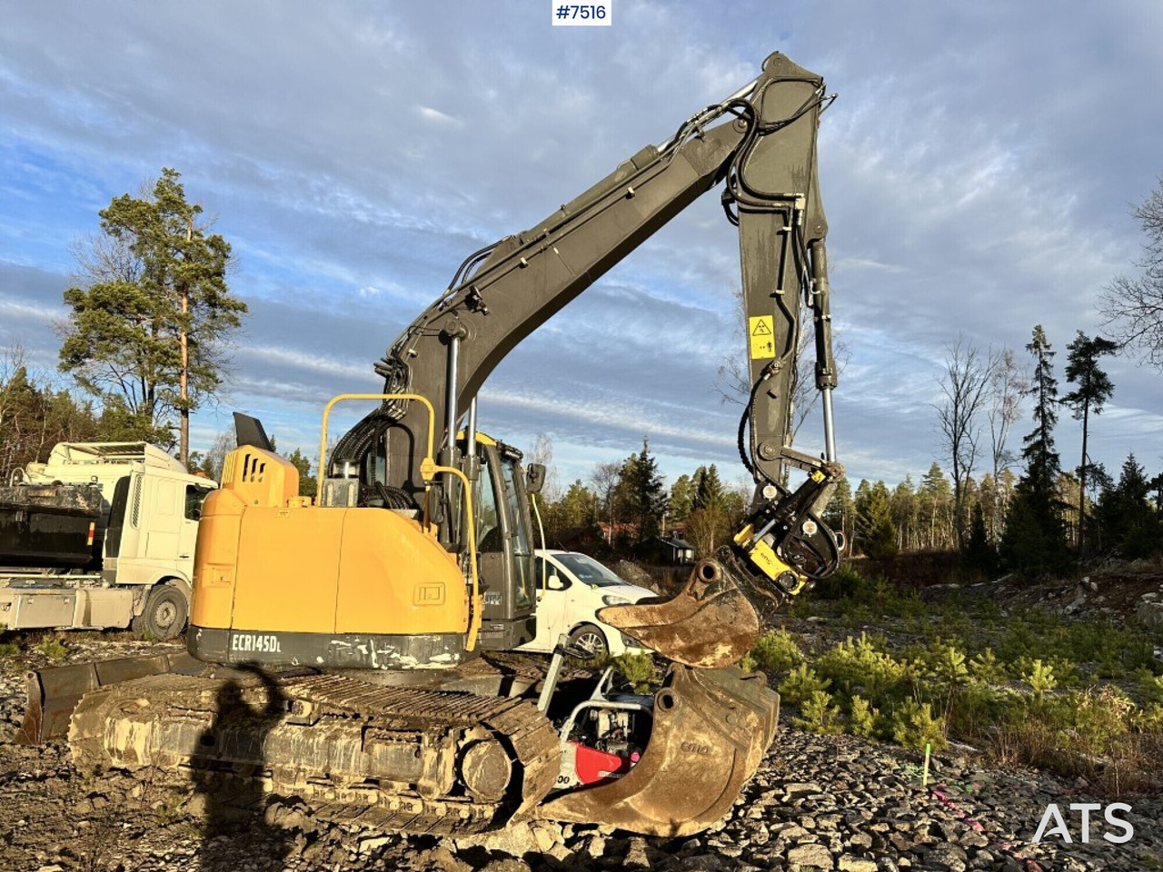 Volvo ECR145DL Crawler excavator with rotor and buckets - Beltegraver: bilde 1 Volvo ECR145DL Crawler excavator with rotor and buckets - Beltegraver: bilde 1
