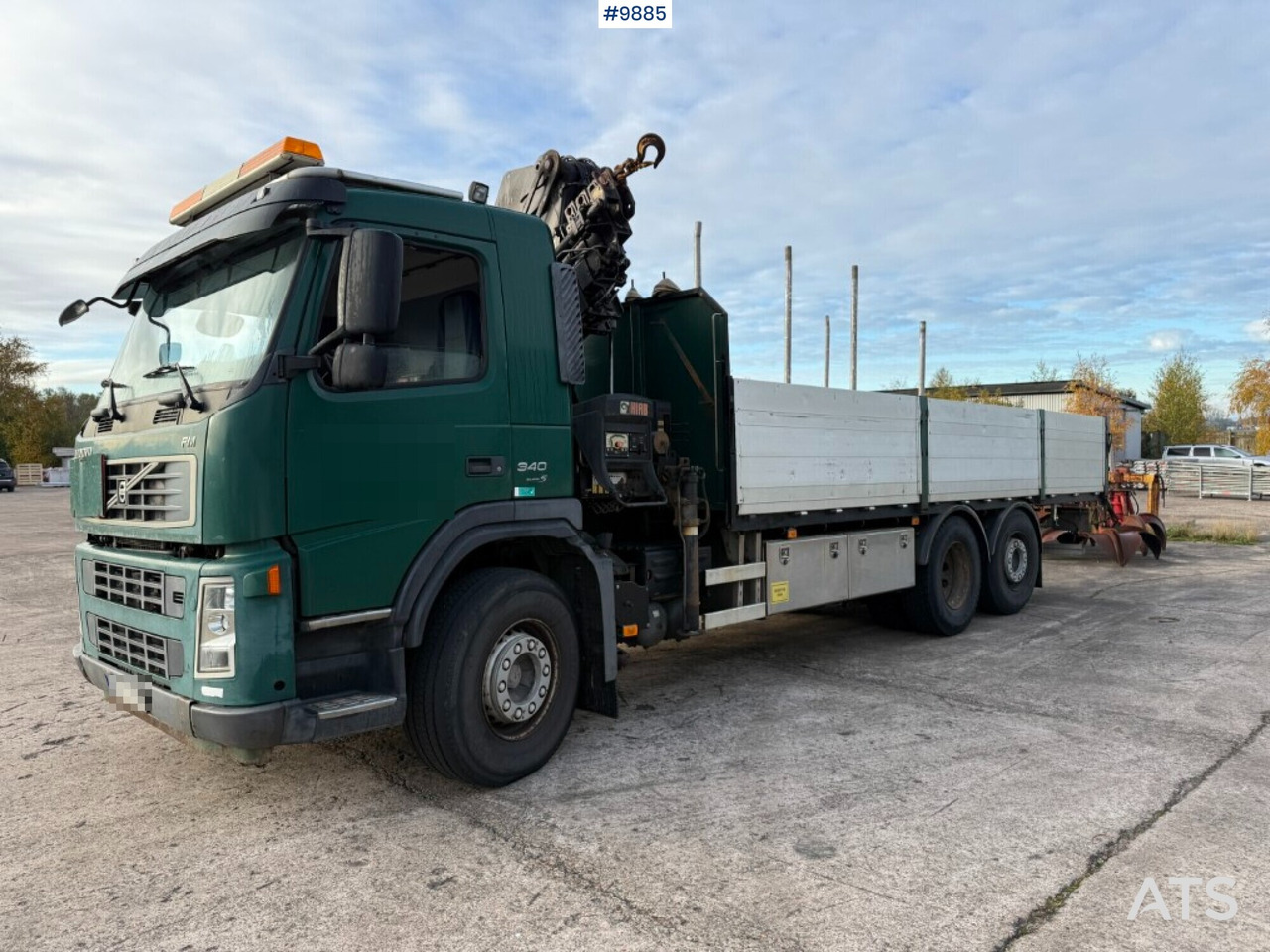 Volvo FM 340 6x2 crane truck with Hiab 220 (VIDEO) - Planbil, Kranbil: bilde 1 Volvo FM 340 6x2 crane truck with Hiab 220 (VIDEO) - Planbil, Kranbil: bilde 1