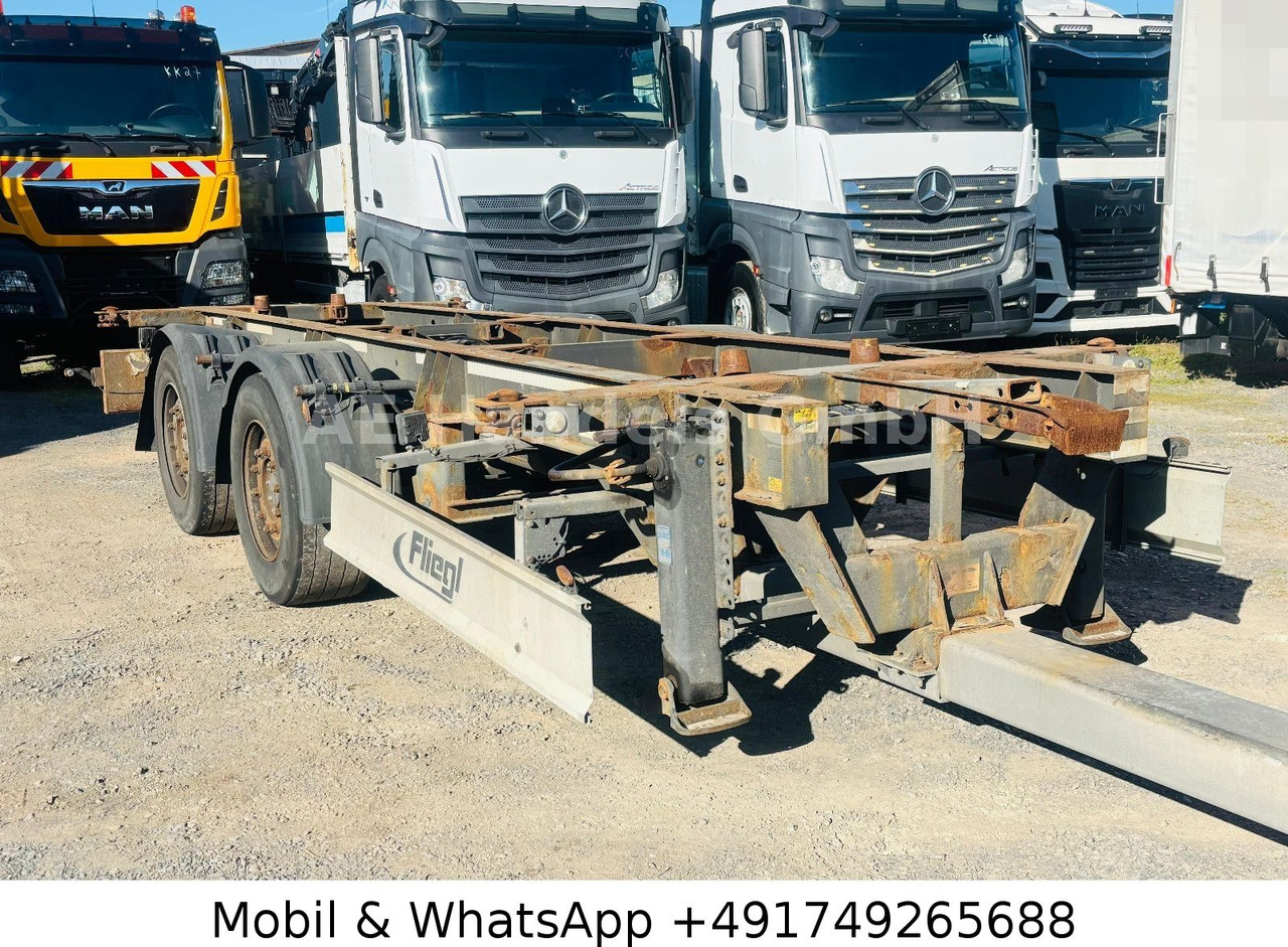 Fliegl TWP 180 Tandem BDF Tiefgekoppelt *Scheibenbremse - Container-transport/ Vekselflak tilhenger: bilde 1 Fliegl TWP 180 Tandem BDF Tiefgekoppelt *Scheibenbremse - Container-transport/ Vekselflak tilhenger: bilde 1