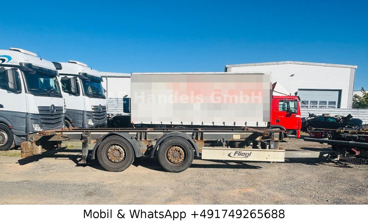 Fliegl TWP 180 Tandem BDF Tiefgekoppelt *Scheibenbremse - Container-transport/ Vekselflak tilhenger: bilde 2 Fliegl TWP 180 Tandem BDF Tiefgekoppelt *Scheibenbremse - Container-transport/ Vekselflak tilhenger: bilde 2