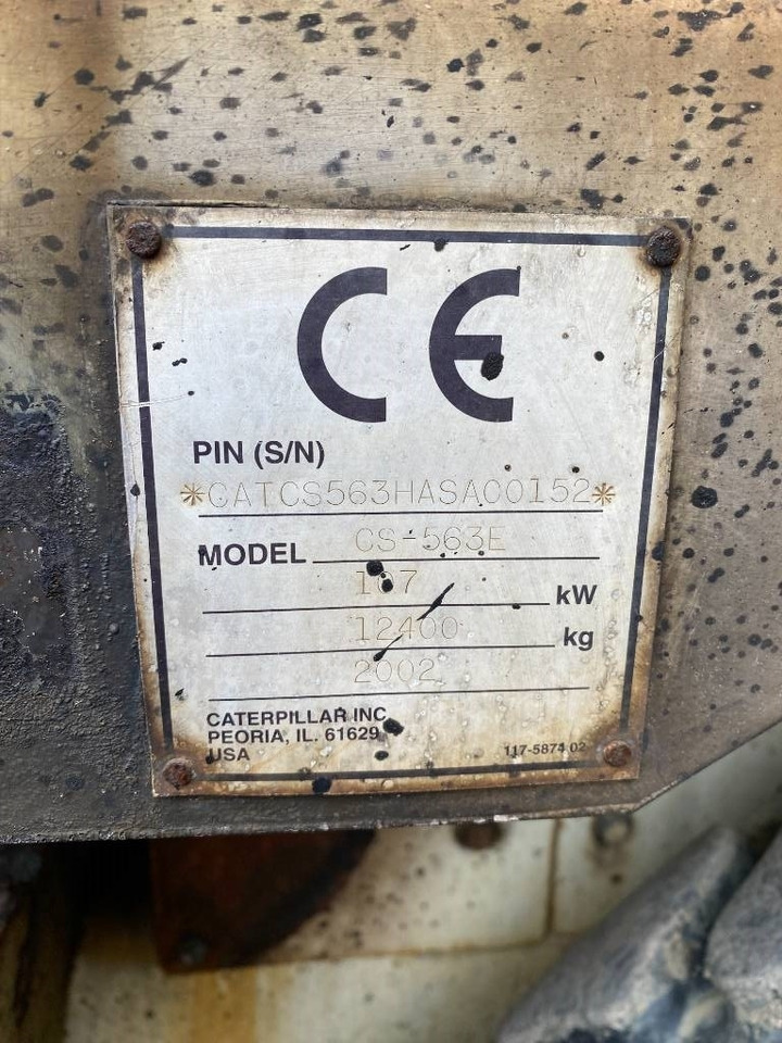 Kompaktor CAT CS-563E Origine Française /Certificat CE endommagé: bilde 8