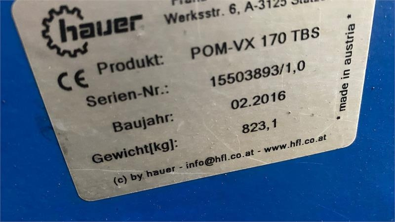Hauer VX 170  - Frontlaster for traktor: bilde 3 Hauer VX 170  - Frontlaster for traktor: bilde 3