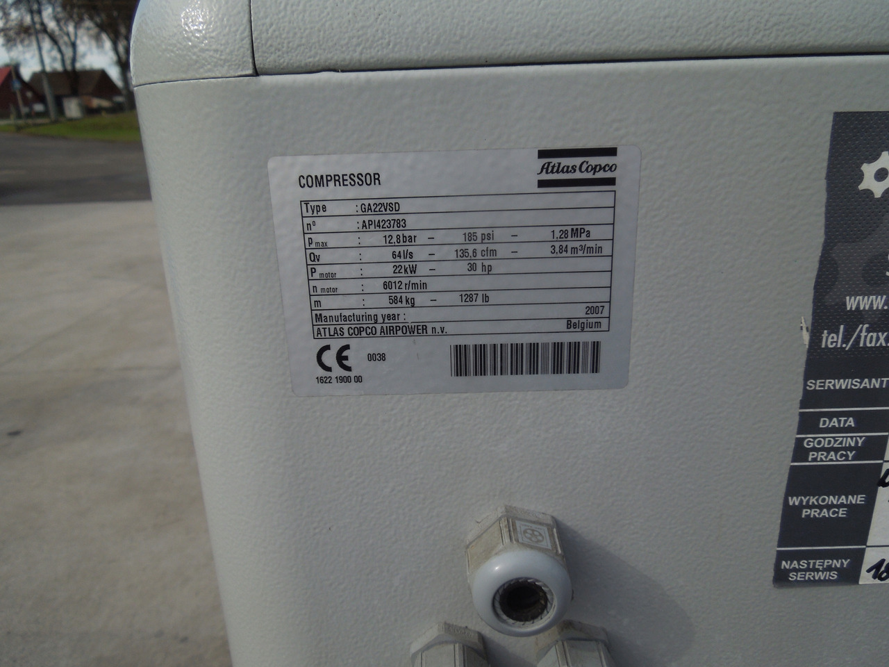 ATLAS COPCO GA22VSDFF - Luftkompressor: bilde 5 ATLAS COPCO GA22VSDFF - Luftkompressor: bilde 5