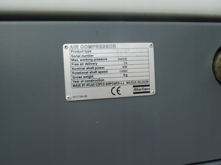 ATLAS COPCO GA37 - Luftkompressor: bilde 4 ATLAS COPCO GA37 - Luftkompressor: bilde 4