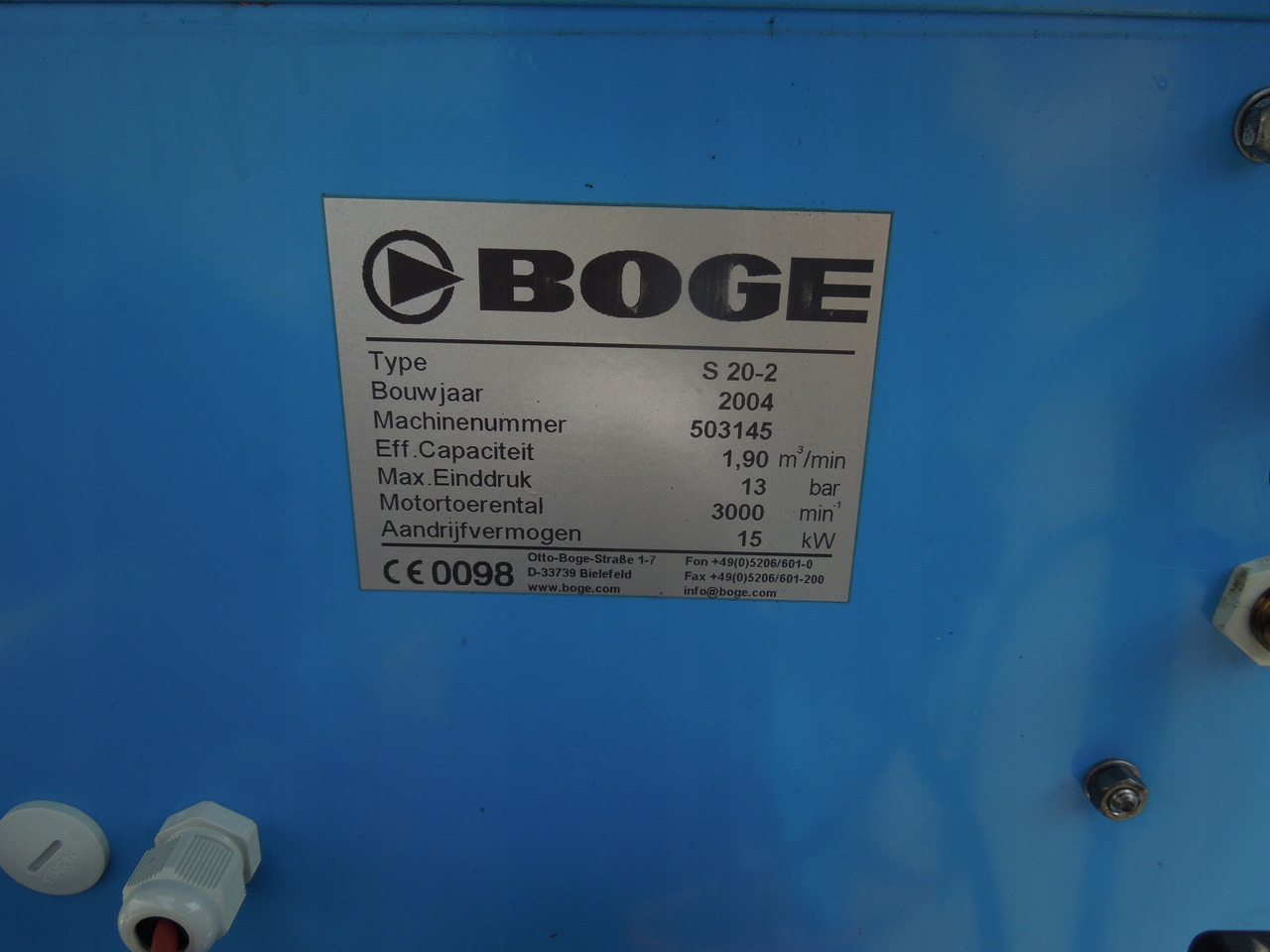 Boge S20-2 - Luftkompressor: bilde 4 Boge S20-2 - Luftkompressor: bilde 4