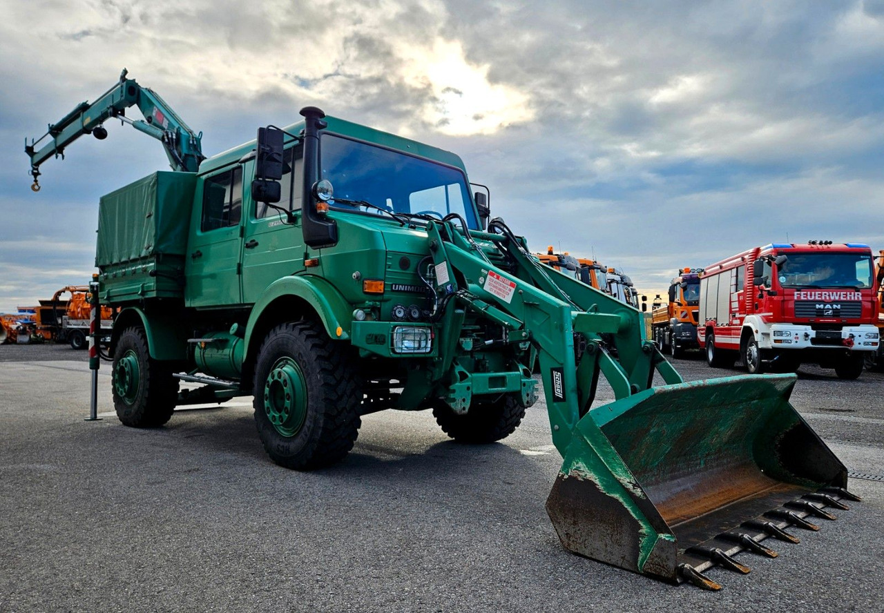Unimog U2150 Doka HIAB 105 Kran Winde Frontlader - Lastebil, Kranbil: bilde 5 Unimog U2150 Doka HIAB 105 Kran Winde Frontlader - Lastebil, Kranbil: bilde 5