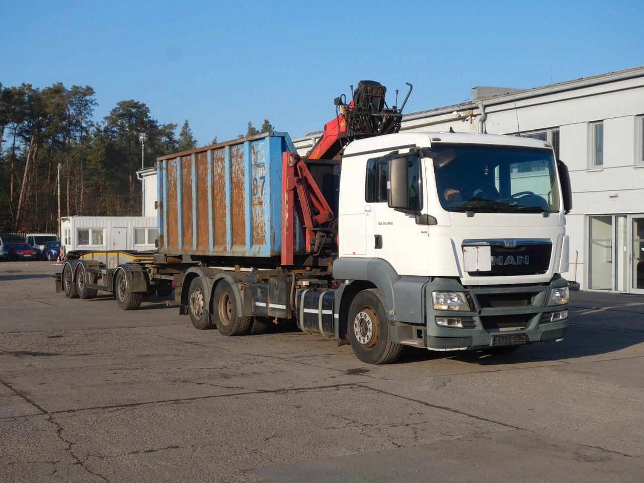 MAN TGS 26.480, Abroll mit Kran+Anhänger - Krokbil, Kranbil: bilde 2 MAN TGS 26.480, Abroll mit Kran+Anhänger - Krokbil, Kranbil: bilde 2