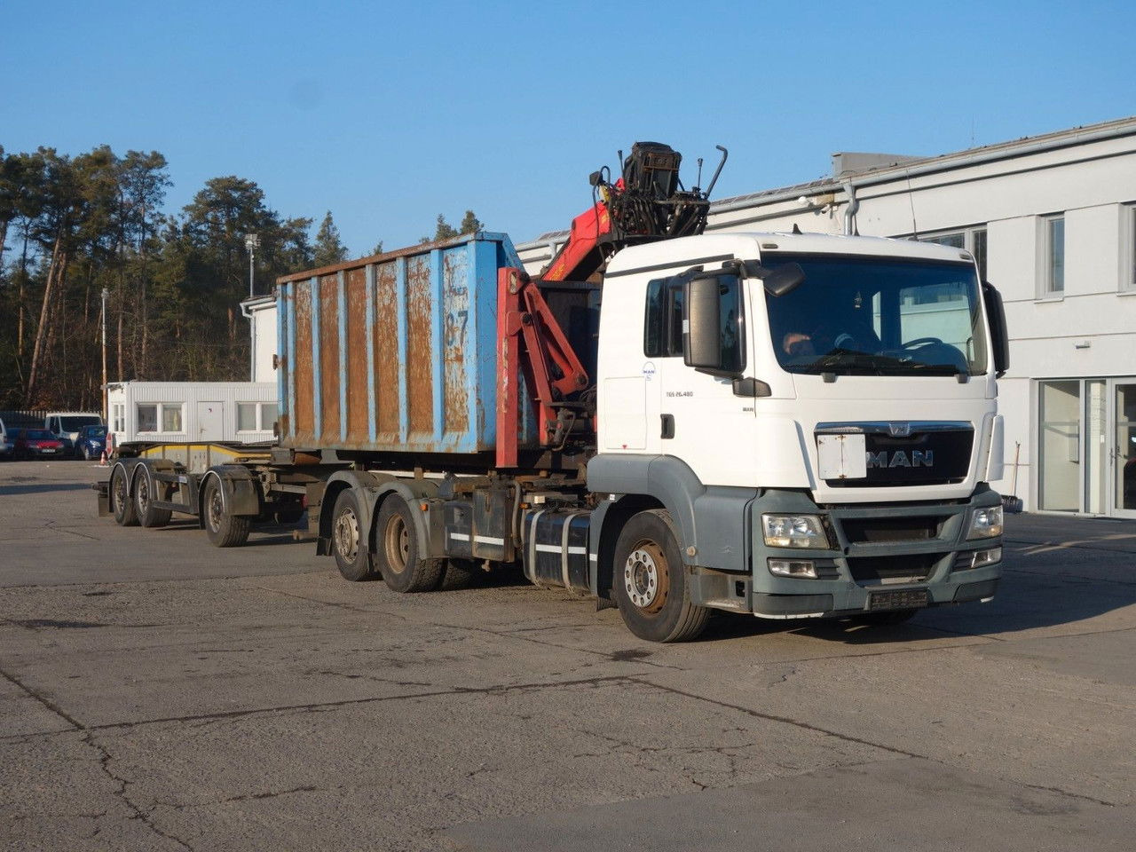 MAN TGS 26.480 Abroll mit Kran+Anhänger - Kranbil: bilde 2 MAN TGS 26.480 Abroll mit Kran+Anhänger - Kranbil: bilde 2