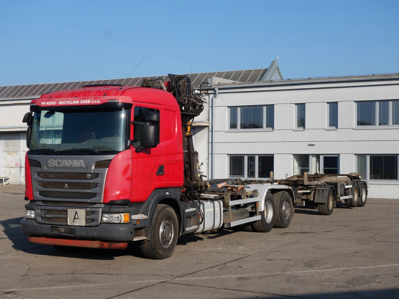 Scania G480, 6x2, Abroll, Kran, Palfinger + Auflieger - Krokbil, Kranbil: bilde 1 Scania G480, 6x2, Abroll, Kran, Palfinger + Auflieger - Krokbil, Kranbil: bilde 1
