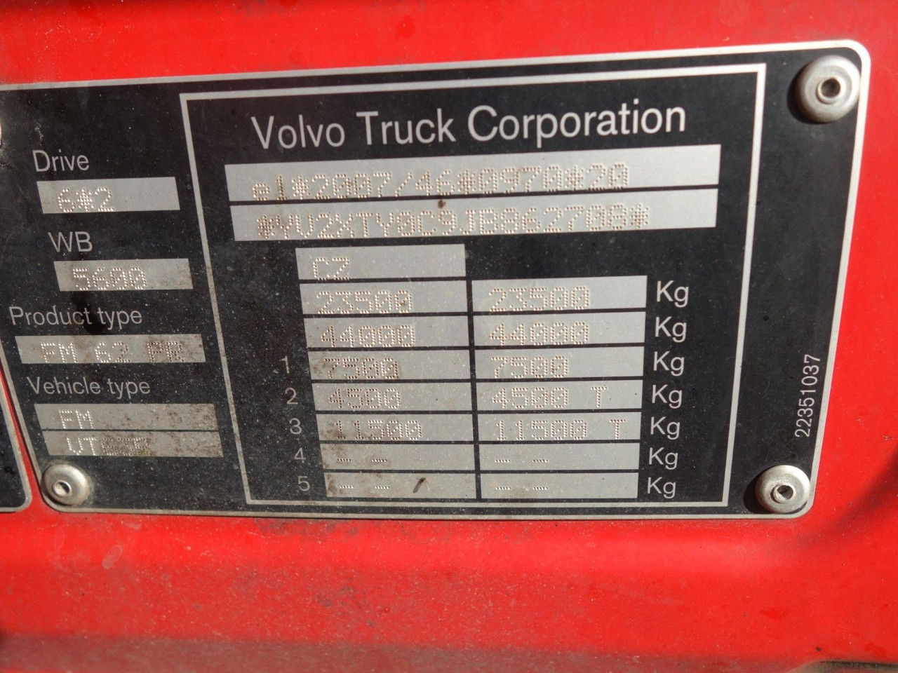 Transporter lastebil Volvo FM 460 6x2 Fahrgestell für Autotransporter: bilde 21