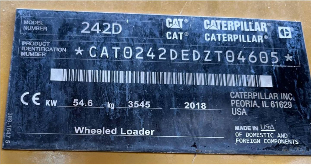 CAT 242D - Kompaktlaster: bilde 5 CAT 242D - Kompaktlaster: bilde 5