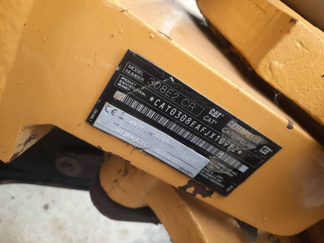 CAT 308E2CRSB - Beltegraver: bilde 4 CAT 308E2CRSB - Beltegraver: bilde 4