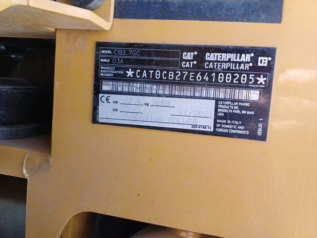 Liten vegvals CAT CB2.7-03GC: bilde 6 Liten vegvals CAT CB2.7-03GC: bilde 6