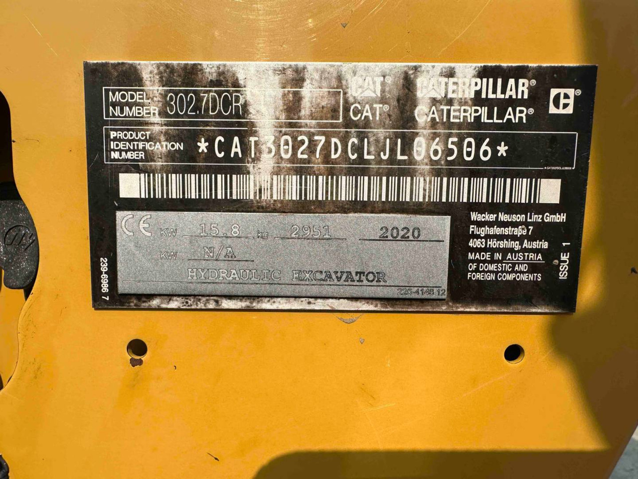 Beltegraver CAT 302.7DCR: bilde 6