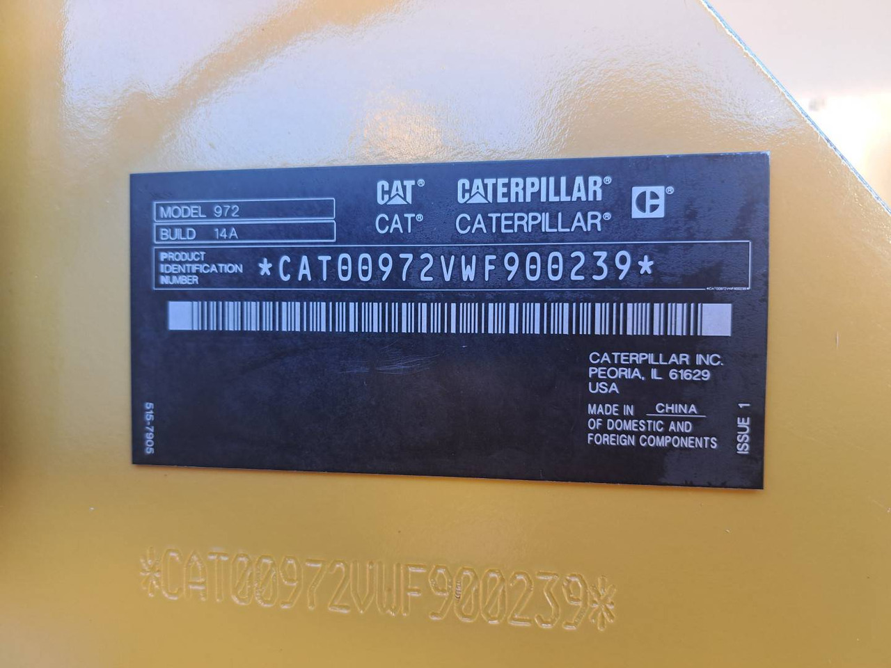 Hjullaster CAT 972: bilde 6