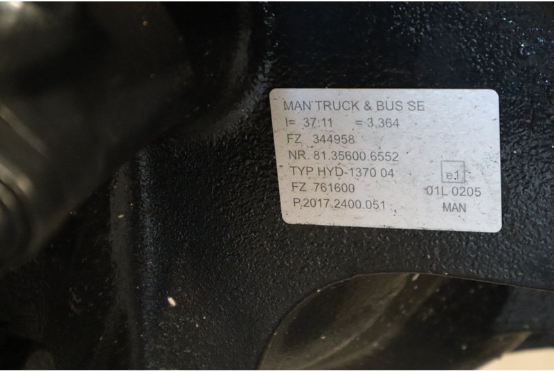 MAN HYD-1370-04 37/11 81.35003-7617 BRANDNEW - Bakaksel for Lastebil: bilde 5 MAN HYD-1370-04 37/11 81.35003-7617 BRANDNEW - Bakaksel for Lastebil: bilde 5