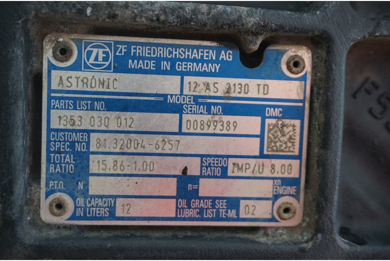 ZF 12AS2130TDM12 - Girkasse for Lastebil: bilde 5 ZF 12AS2130TDM12 - Girkasse for Lastebil: bilde 5