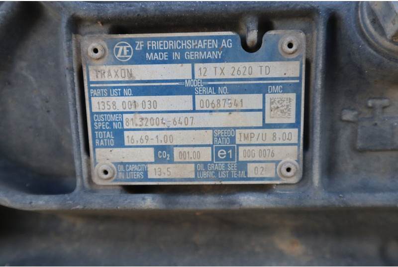 ZF 12TX2620DD 81.32004-6407 - Girkasse for Lastebil: bilde 5 ZF 12TX2620DD 81.32004-6407 - Girkasse for Lastebil: bilde 5