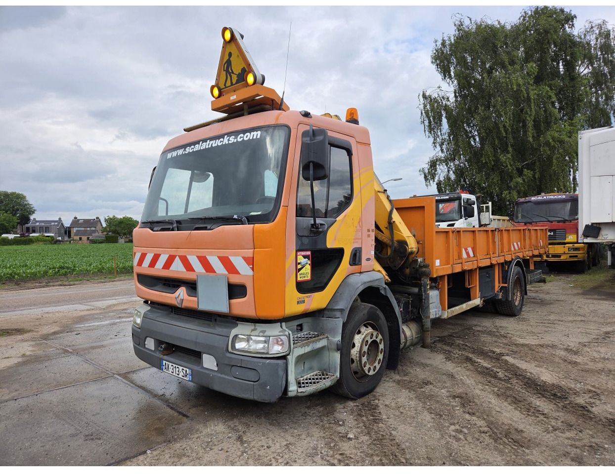 Planbil, Kranbil Renault Premium 300 MECHANICAL PUMP OPEN BOX COMPRESSOR CRANE EFFER 140/2S: bilde 6