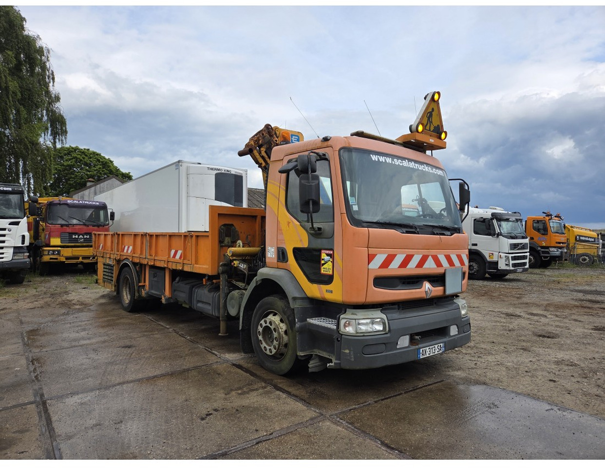 Planbil, Kranbil Renault Premium 300 MECHANICAL PUMP OPEN BOX COMPRESSOR CRANE EFFER 140/2S: bilde 7