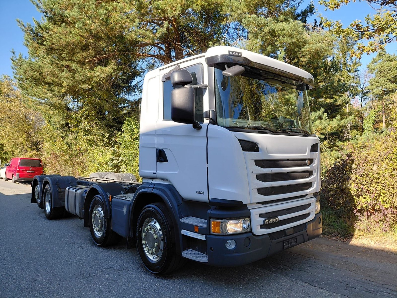 Scania G490 8x2, ADR, Retarder, Opticruise, Fahrgestell - Chassis lastebil: bilde 1 Scania G490 8x2, ADR, Retarder, Opticruise, Fahrgestell - Chassis lastebil: bilde 1