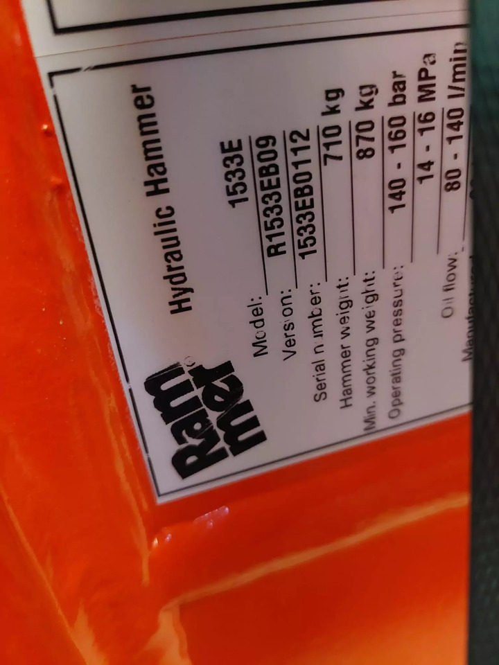 2023 Rammer 1533E - Hydraulisk hammer: bilde 3 2023 Rammer 1533E - Hydraulisk hammer: bilde 3