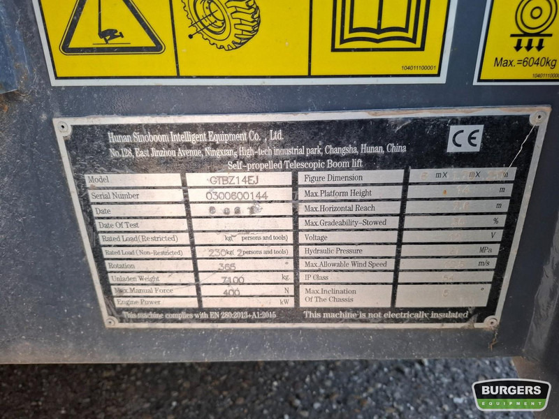 Sinoboom AB14EJ AB460EJ - Bomlift: bilde 5 Sinoboom AB14EJ AB460EJ - Bomlift: bilde 5