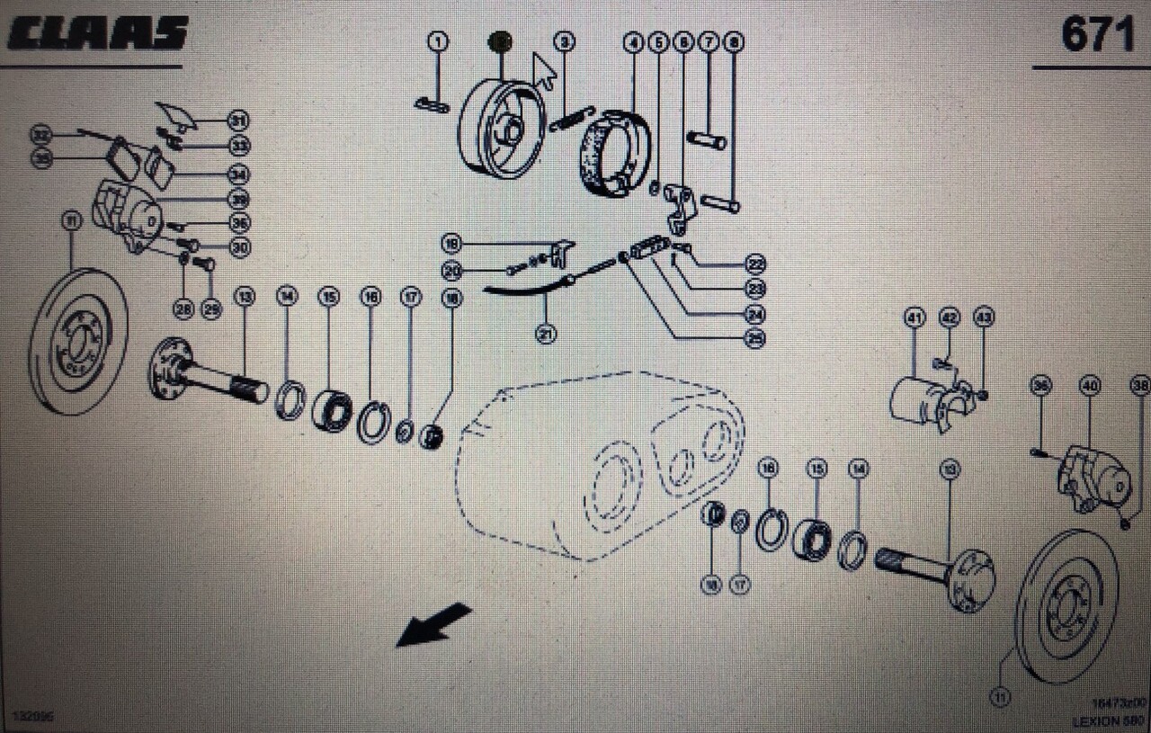 00 0260 686 0/bęben hamulcowy/Lexion 580 750-730 630-620 670-640 Tucano 330-320 340 - Bremsetromel for Skurtresker: bilde 1 00 0260 686 0/bęben hamulcowy/Lexion 580 750-730 630-620 670-640 Tucano 330-320 340 - Bremsetromel for Skurtresker: bilde 1
