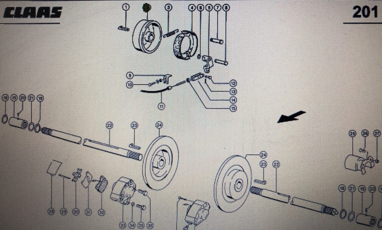 Bęben hamulcowy Class Mega 370-340 Nr katalogowy 000 260 686 0 - Bremsetromel for Skurtresker: bilde 1 Bęben hamulcowy Class Mega 370-340 Nr katalogowy 000 260 686 0 - Bremsetromel for Skurtresker: bilde 1