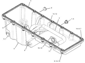 Cat Caterpillar C13 - miska olejowa 341-4951 - Bunnpanne for Landbruksteknikk: bilde 1 Cat Caterpillar C13 - miska olejowa 341-4951 - Bunnpanne for Landbruksteknikk: bilde 1