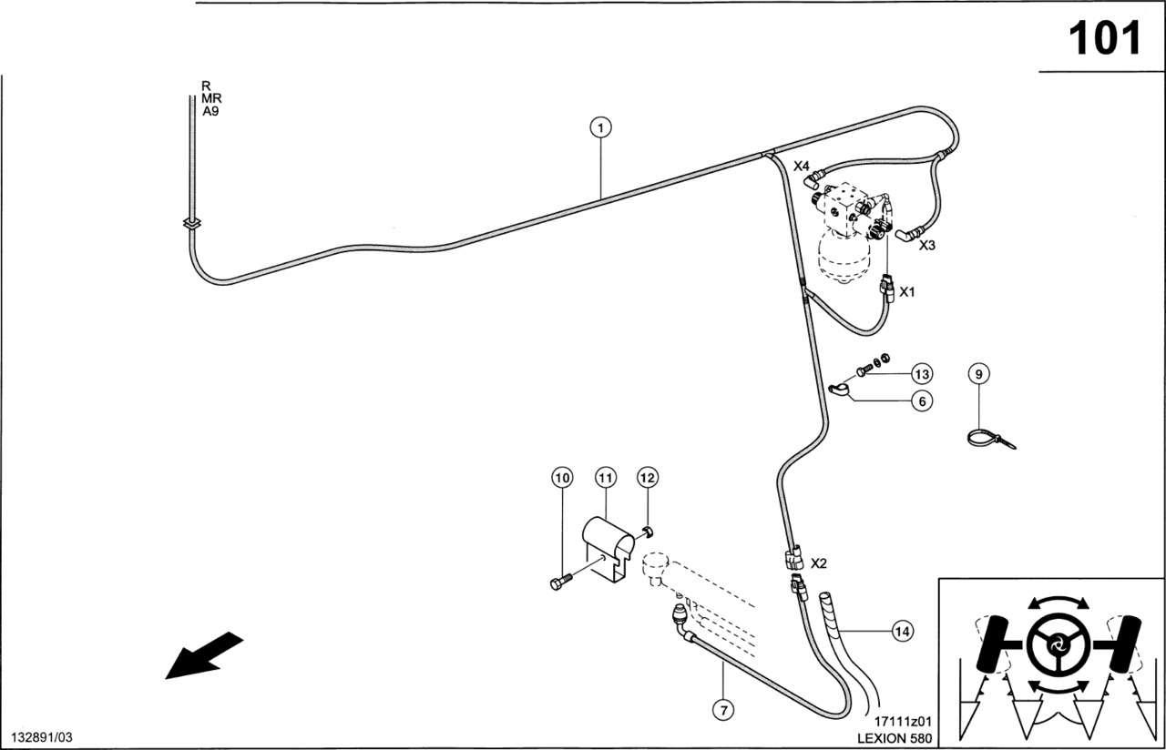 Claas Lexion 580 WIĄZKA KABLI 0000153060 (Elektryka, "claas autopilot") - Kabel/ Ledninger for Skurtresker: bilde 1 Claas Lexion 580 WIĄZKA KABLI 0000153060 (Elektryka, "claas autopilot") - Kabel/ Ledninger for Skurtresker: bilde 1