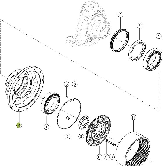 Claas Xerion 4000 - zwolnica piasta koła 0014994321 - Hjulnav for Landbruksteknikk: bilde 1 Claas Xerion 4000 - zwolnica piasta koła 0014994321 - Hjulnav for Landbruksteknikk: bilde 1