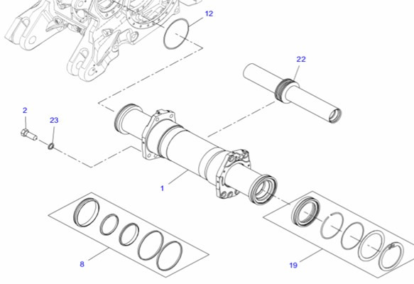 Fendt 930 933 936 939 942 GEN 7 Siłownik Układu Kierowniczego Drążek Cylindra CZĘŚCI - Hydraulisk sylinder for Landbruksteknikk: bilde 1 Fendt 930 933 936 939 942 GEN 7 Siłownik Układu Kierowniczego Drążek Cylindra CZĘŚCI - Hydraulisk sylinder for Landbruksteknikk: bilde 1