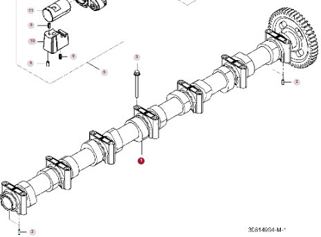 Fendt 936 Gen 7 Silnik D1556LE523 Wałek Rozrządu H218PF150298B CZĘŚCI - Kamaksel for Landbruksteknikk: bilde 1 Fendt 936 Gen 7 Silnik D1556LE523 Wałek Rozrządu H218PF150298B CZĘŚCI - Kamaksel for Landbruksteknikk: bilde 1