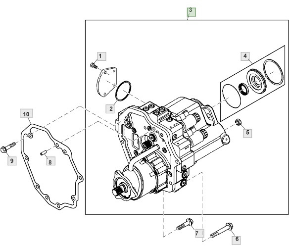 John Deere 3120 3320 3520 3720 - hydrostat silnik hydrostatyczny LVA15190 - Hydraulisk motor for Landbruksteknikk: bilde 1 John Deere 3120 3320 3520 3720 - hydrostat silnik hydrostatyczny LVA15190 - Hydraulisk motor for Landbruksteknikk: bilde 1