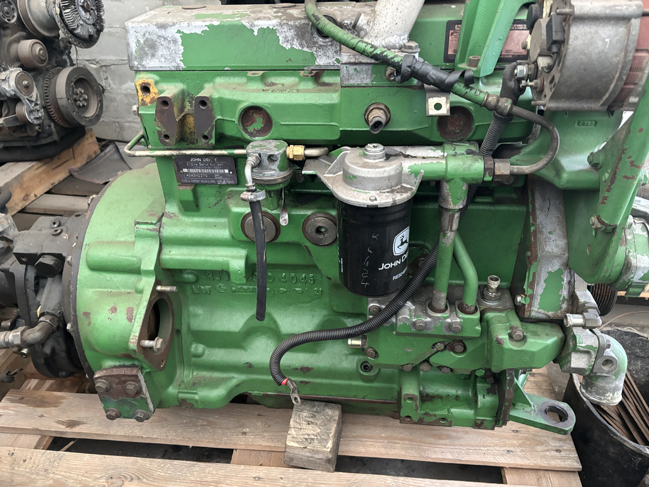 John Deere 3200, 3220, 3400 Silnik Słupek Blok Koło Zamachowe Kolektor Wał Wałek 4045HZ275 - Svinghjul for Landbruksteknikk: bilde 4 John Deere 3200, 3220, 3400 Silnik Słupek Blok Koło Zamachowe Kolektor Wał Wałek 4045HZ275 - Svinghjul for Landbruksteknikk: bilde 4