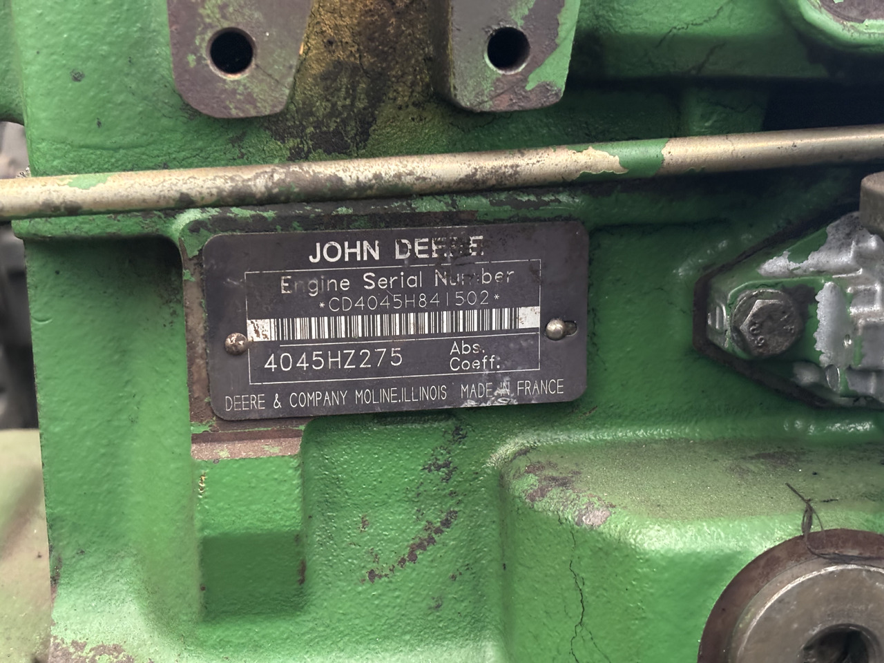John Deere 3200, 3220, 3400 Silnik Słupek Blok Koło Zamachowe Kolektor Wał Wałek 4045HZ275 - Svinghjul for Landbruksteknikk: bilde 5 John Deere 3200, 3220, 3400 Silnik Słupek Blok Koło Zamachowe Kolektor Wał Wałek 4045HZ275 - Svinghjul for Landbruksteknikk: bilde 5