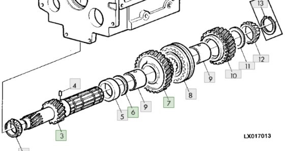 John Deere 6810 6910 6910S Wał Tryb Synchronizator R108929 R120940 RE54776 R120941 - Girkasse for Landbruksteknikk: bilde 1 John Deere 6810 6910 6910S Wał Tryb Synchronizator R108929 R120940 RE54776 R120941 - Girkasse for Landbruksteknikk: bilde 1