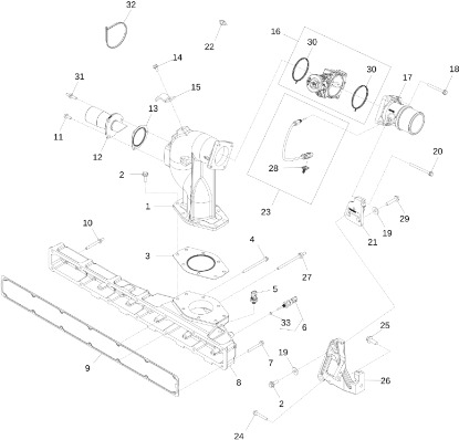 John Deere 9470RX - Kolektor wlotowy R530859 (Silnik) - Innsugningsmanifold for Traktor: bilde 1 John Deere 9470RX - Kolektor wlotowy R530859 (Silnik) - Innsugningsmanifold for Traktor: bilde 1
