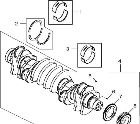 John Deere 9470RX - Wał korbowy RE522871 (Silnik) - Veivaksel for Landbruksteknikk: bilde 1 John Deere 9470RX - Wał korbowy RE522871 (Silnik) - Veivaksel for Landbruksteknikk: bilde 1