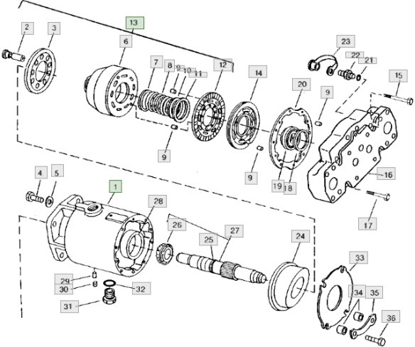 John Deere CTS 9600 - hydrostat silnik hydrostatyczny - Hydraulisk motor for Landbruksteknikk: bilde 1 John Deere CTS 9600 - hydrostat silnik hydrostatyczny - Hydraulisk motor for Landbruksteknikk: bilde 1