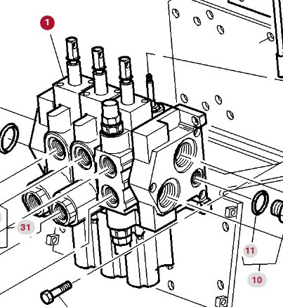 Massey Ferguson 8160 Rozdzielacz Hydrauliczny 3 CZĘŚCI 3713021M93 - Hydraulisk ventil for Landbruksteknikk: bilde 2 Massey Ferguson 8160 Rozdzielacz Hydrauliczny 3 CZĘŚCI 3713021M93 - Hydraulisk ventil for Landbruksteknikk: bilde 2