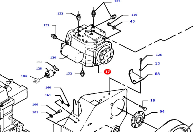 Massey Fergusson MF 30 - pompa hydrauliczna D45161000 - Hydraulisk pumpe for Landbruksteknikk: bilde 1 Massey Fergusson MF 30 - pompa hydrauliczna D45161000 - Hydraulisk pumpe for Landbruksteknikk: bilde 1