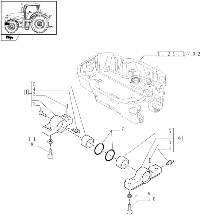 New Holland T6010 Czop zawieszenia obr 87311594 - Fjæring for Traktor: bilde 1 New Holland T6010 Czop zawieszenia obr 87311594 - Fjæring for Traktor: bilde 1