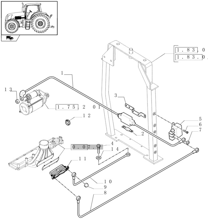 New Holland T6010 T6070 Przekażnik 12v, high current 82022813 - Relé for Landbruksteknikk: bilde 1 New Holland T6010 T6070 Przekażnik 12v, high current 82022813 - Relé for Landbruksteknikk: bilde 1