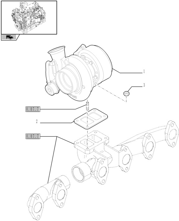 New Holland T6010 Turbospręźarka 2856675 - Turbolader for Landbruksteknikk: bilde 1 New Holland T6010 Turbospręźarka 2856675 - Turbolader for Landbruksteknikk: bilde 1