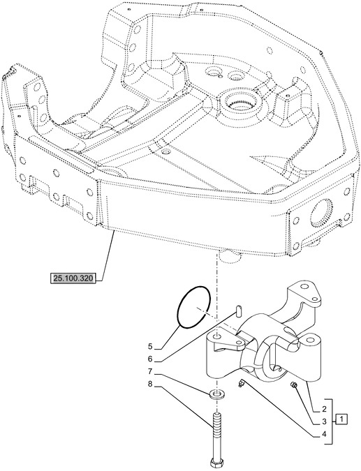 New Holland T6070 Czop zawieszenia obr 87366305 - Fjæring for Traktor: bilde 1 New Holland T6070 Czop zawieszenia obr 87366305 - Fjæring for Traktor: bilde 1