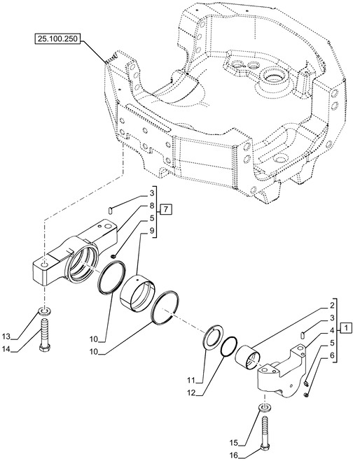 New Holland T6070 Czop zawieszenia obr 87543987 - Fjæring for Traktor: bilde 1 New Holland T6070 Czop zawieszenia obr 87543987 - Fjæring for Traktor: bilde 1
