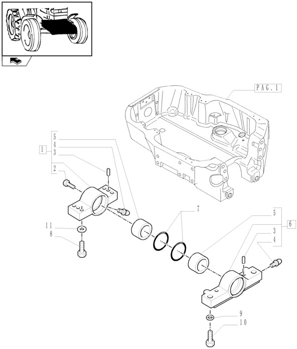 New Holland T6090 Czop zawieszenia obr 87515346 - Fjæring for Traktor: bilde 1 New Holland T6090 Czop zawieszenia obr 87515346 - Fjæring for Traktor: bilde 1