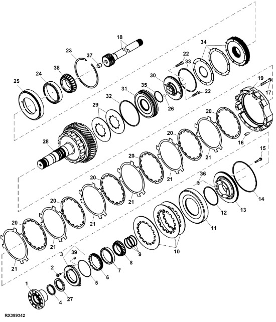 RE214241 John Deere 8345R - Tarcza sprzęgła - Clutchplate for Traktor: bilde 1 RE214241 John Deere 8345R - Tarcza sprzęgła - Clutchplate for Traktor: bilde 1